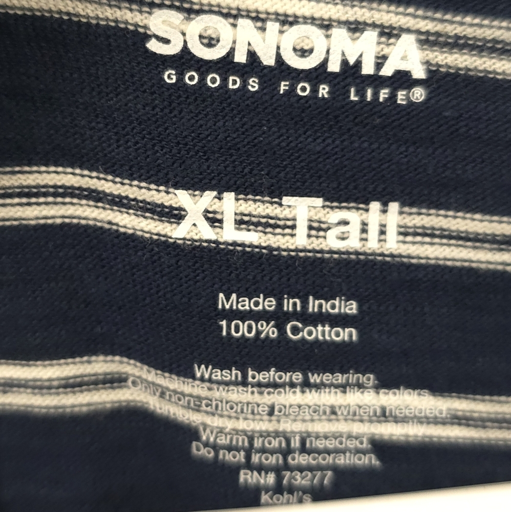NWT Sonoma Everyday Short Sleeve Henley - Picture 5 of 6